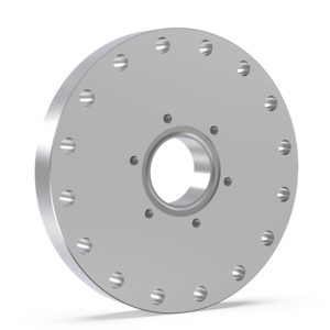 Adapter / Reducer - Zero length major clear / minor tapped - St St DN 100 CF - DN 40 CF